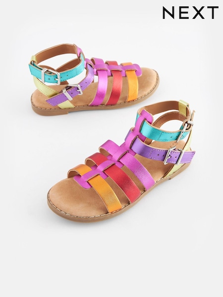 Rainbow Leather Gladiator Sandals (U89268) | €10 - €13