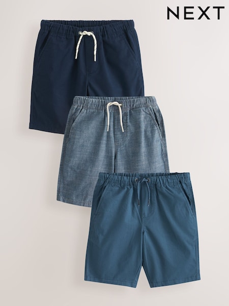 Blue 3 Pack Pull-On Shorts (3-16yrs) (U89391) | CA$53 - CA$95