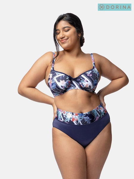 Dorina Blue Monaco Ink Eco Curve Non Padded Bikini Top (U90503) | €6