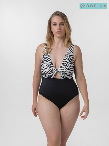 Dorina Burdine Black Eco Non Padded Tummy Control Swimsuit (U90557) | €9