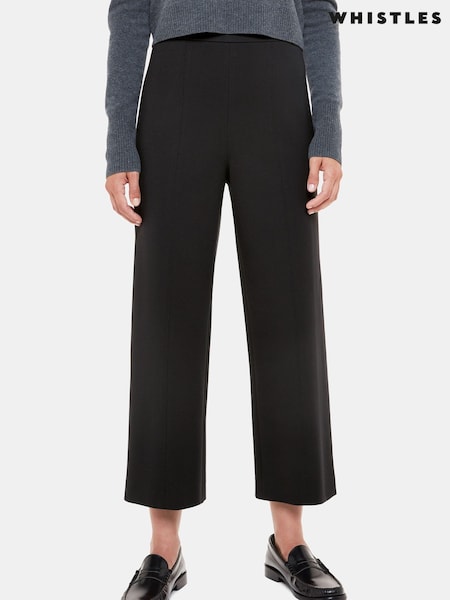 Whistles Black Camilla Wide Leg Trousers (U91924) | €126