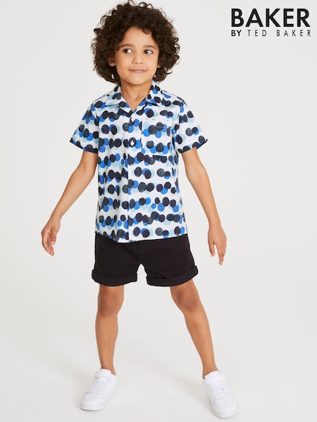 modra/bela - Baker by Ted Baker Printed Shirt (U92136) | € 10 - € 13