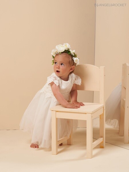 Angel & Rocket Lace Bodice Baby Dress (U92163) | 214 LEI
