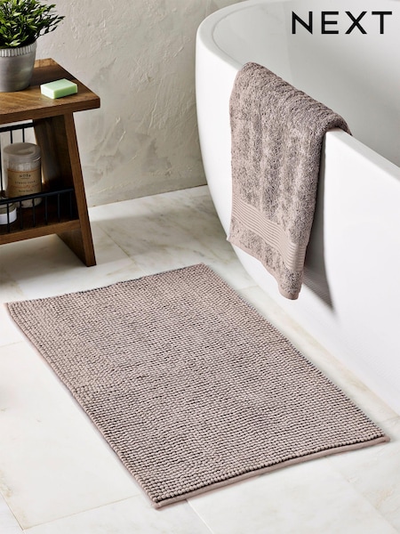 Mink Brown Bobble Bath Mat (U93669) | $18
