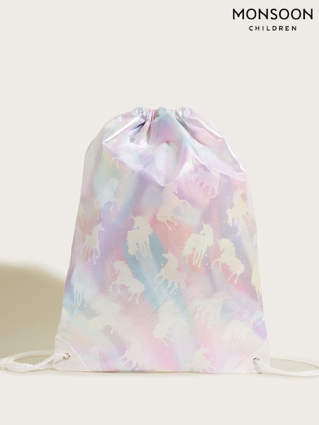Monsoon Natural Unicorn Dreams Drawstring Bag (U94327) | €15.50