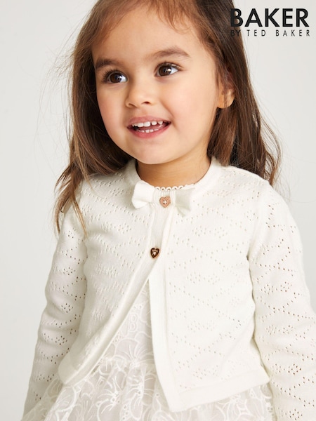 Kermanvaalea - Baker by Ted Baker 0-6v 100% Cotton Neuletakki (U94387) | €38 - €44