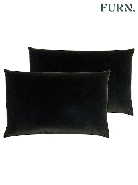 furn. 2 Pack Black Contra Filled Cushions (U94578) | €33