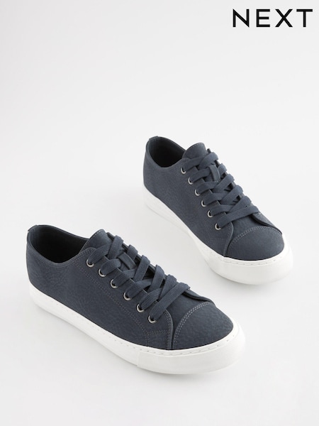 Темно-синий - Forever Comfort® Patent Baseball Trainers (U95277) | €28