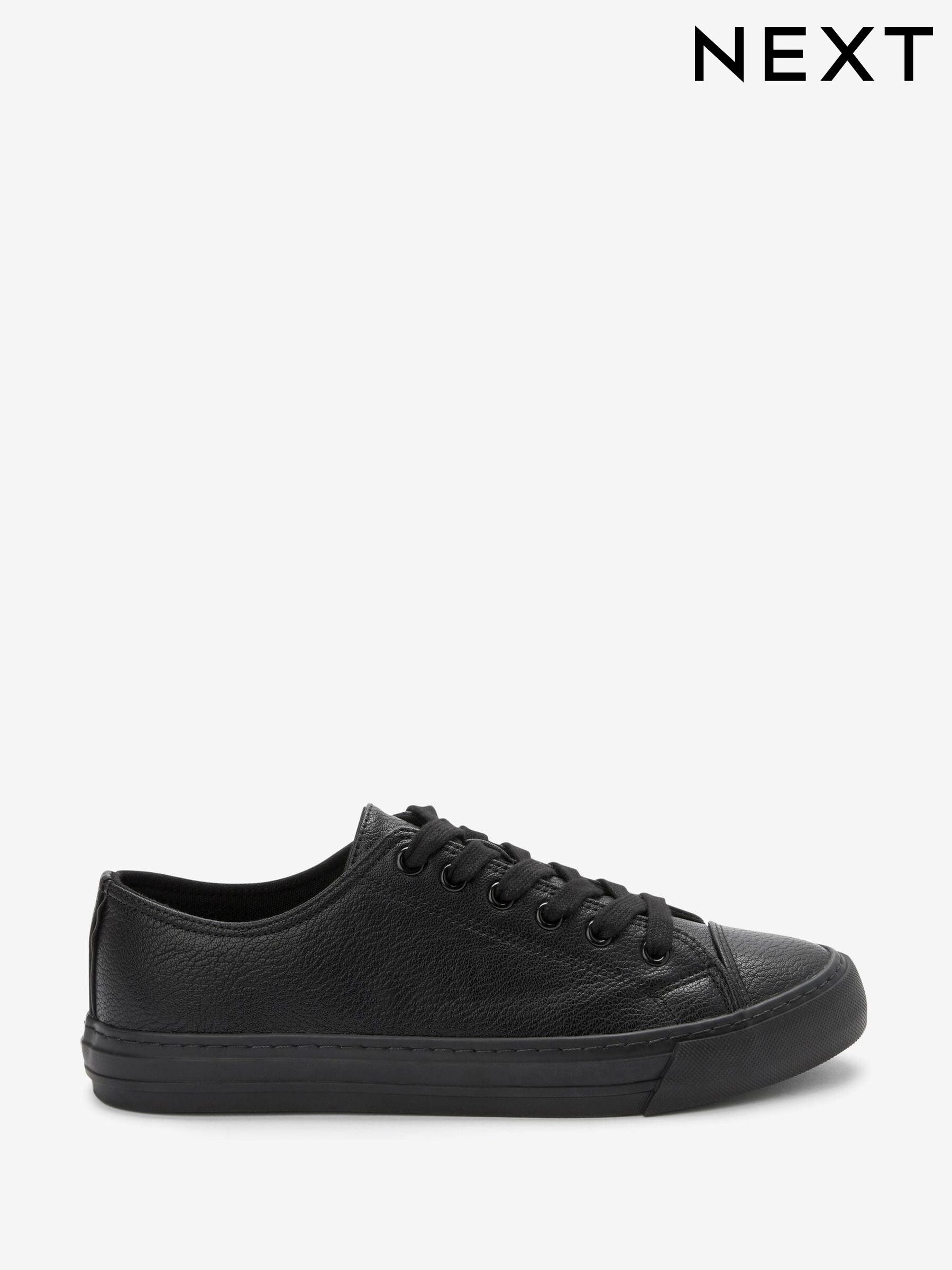 Women s Trainers Black Flat Plain Footwear Next Luxembourg