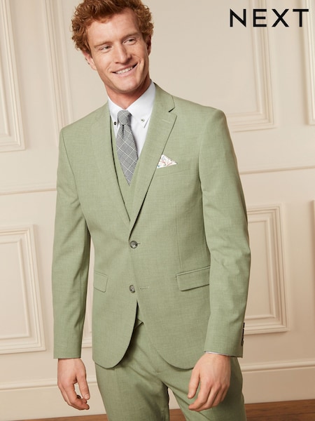 Green Skinny Motion Flex Stretch Suit Jacket (U95918) | €42