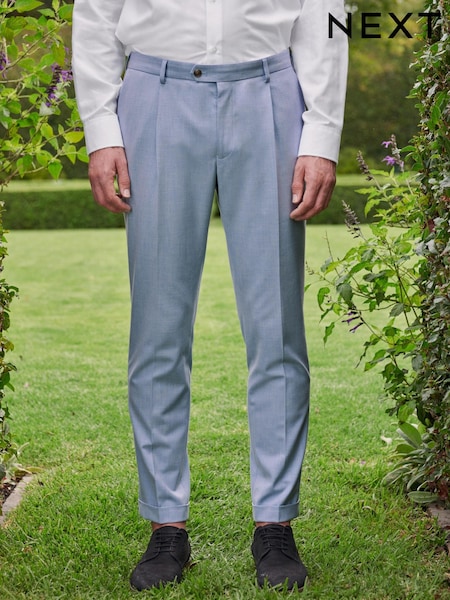 Light Blue Skinny Motion Flex Stretch Suit: Trousers (U95931) | €18