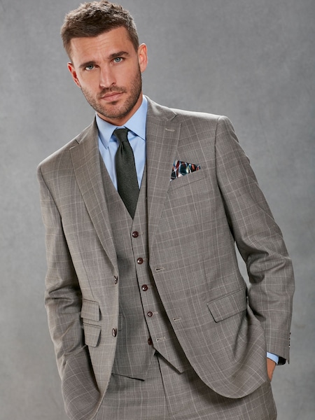 Neutral Signature British Fabric Check Suit (U95986) | €39