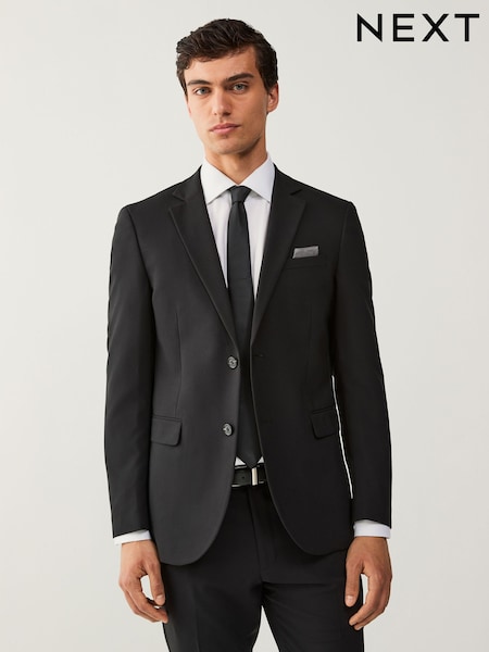Black Slim Fit Essential Suit Jacket (U96000) | AED241