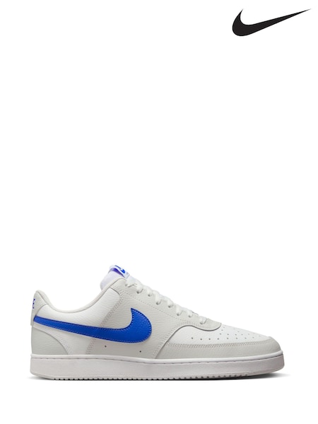 Harmaa/Sininen - Nike Court Vision Low Trainers (U96574) | €82
