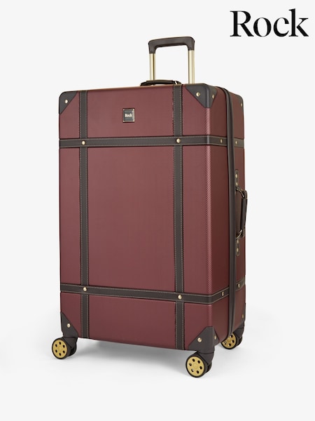 Burgundia - Rock Luggage Large Vintage Suitcase (U96700) | €197