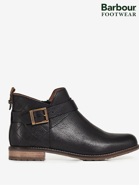 Barbour® Black Darlene Buckled Ankle Boots (U96883) | €89