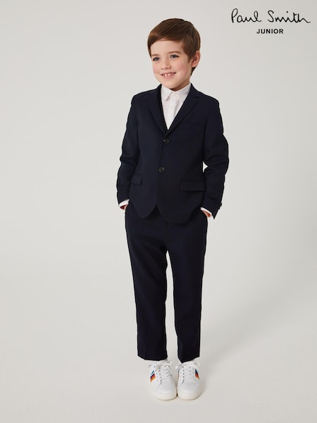 Paul Smith Junior Boys Navy Blue Smart Suit: Jacket (U96958) | €134