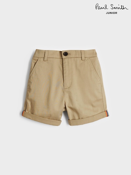 Paul Smith Junior Boys 100% Cotton Chino Shorts (U96962) | €43