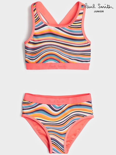 Paul Smith Junior Girls 'Artist Swirl' Bikini Set (U96974) | €46
