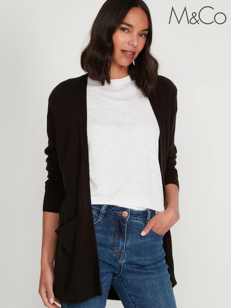 M&Co Black Knitted Cardigan (U97217) | €6