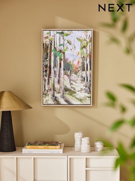 Green Tree Landscape Framed Canvas Wall Art (U97488) | €27