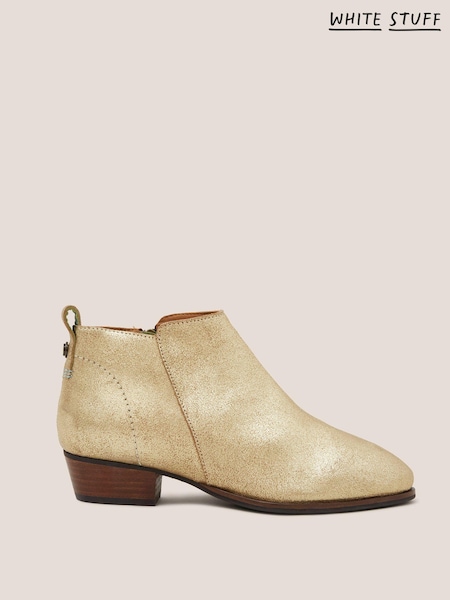 White Stuff Gold Willow Leather Ankle Boots (U97743) | €44