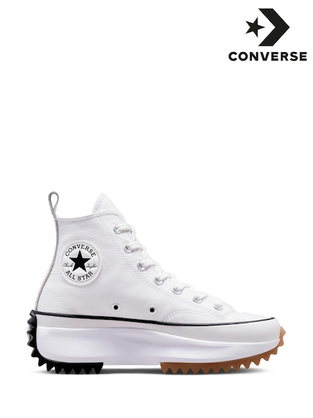 Converse White Run Star Hike Leather Trainers (U99044) | AED159 - AED167