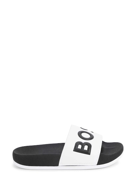 BOSS White Large Logo Sliders (U99293) | €31 - €35