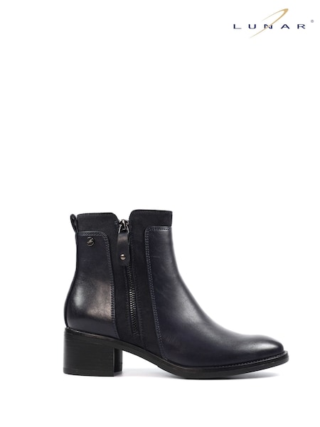 Lunar Blue Chambers Low Heel Smart Ankle Boots (V00092) | €76