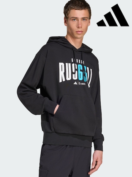 adidas Black Mercedes AMG Petronas Formula One Team George Russell Hoodie (V00177) | €83