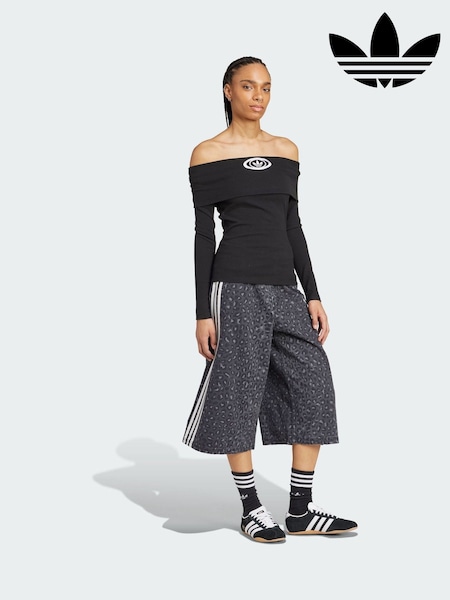 adidas Originals Black Off Shoulder Long-Sleeve Top (V00235) | €66