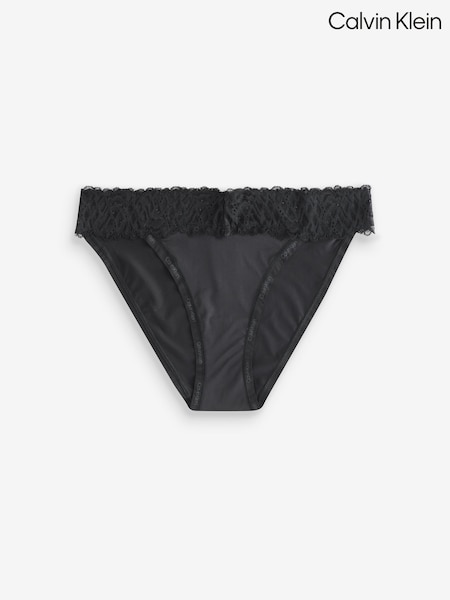 Calvin Klein Black Bikini Briefs Soft Stretch Lace (V00335) | $55