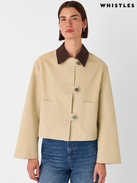 Whistles Nude Corduroy Collar Jacket (V00391) | €171