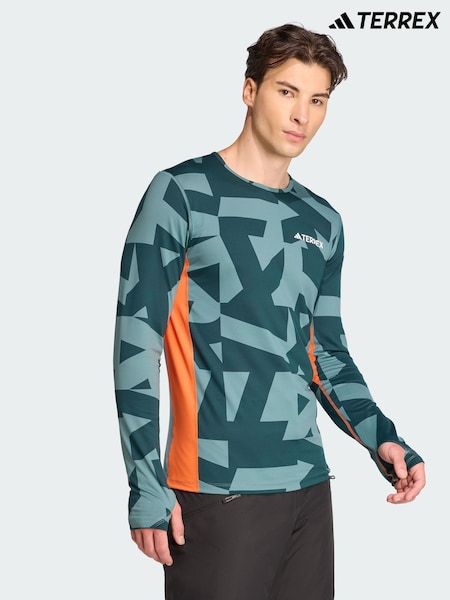 adidas Terrex Green Multi Synthetic Long Sleeve Base Layer (V00439) | €53