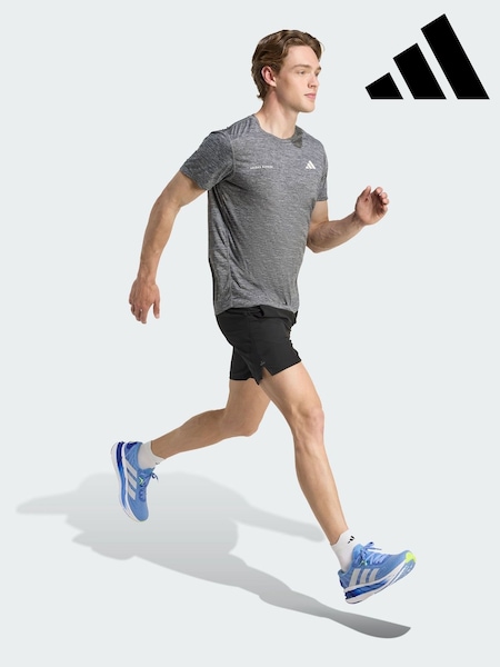 adidas Grey Own The Run Melange T-Shirt (V00447) | €50