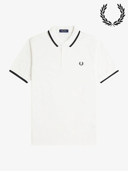 Fred Perry White Collar Detail Polo Shirt (V00735) | SGD 165