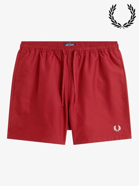 Fred Perry Red Swim Shorts (V00739) | €97