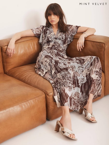 Mint Velvet Floral Print Maxi Dress (V00793) | ‏693 ر.ق.