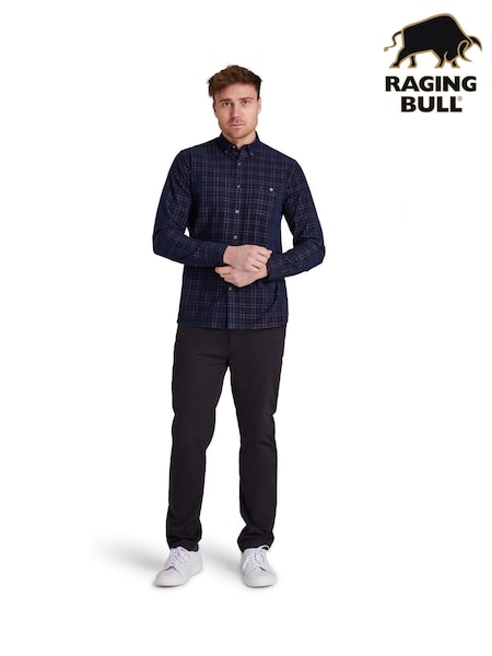 Raging Bull Red Long Sleeve Check Corduroy Shirt (V00830) | €106 - €120