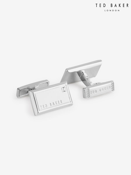 Ted Baker Silver Kristol Brushed Metal Cufflinks (V00918) | €58