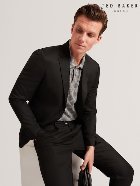 Ted Baker Dalimi Short Sleeve Diamond Jacquard Polo Shirt (V01026) | € 99