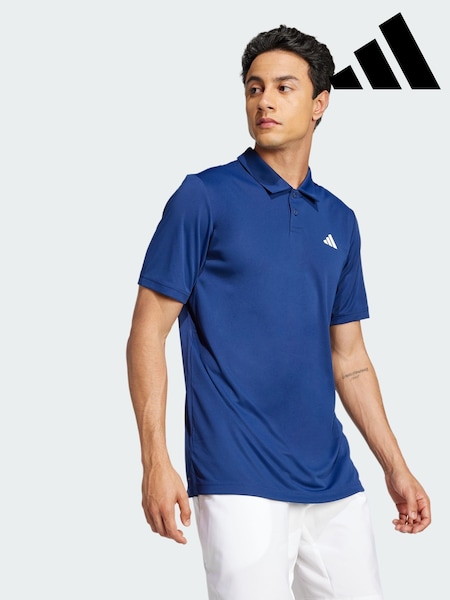 adidas Blue Club Tennis Polo Shirt (V01055) | AED204