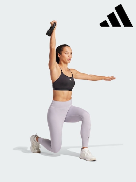 adidas Black Aeroreact Training 3 Stripes Bra (V01061) | €37
