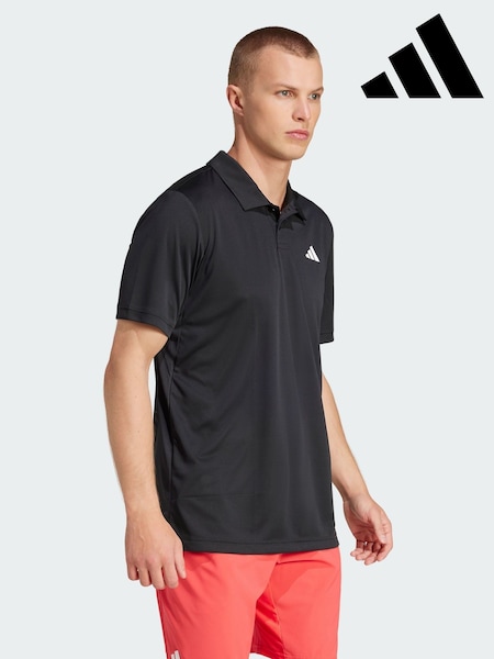 adidas Black Club Tennis Polo Shirt (V01064) | AED204