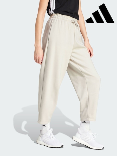 adidas Cream Essentials Contemporary Logo Fleece Barrel Joggers (V01069) | €53