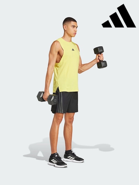 adidas Black Designed-for-Training 3-Stripes Shorts (V01073) | AED221