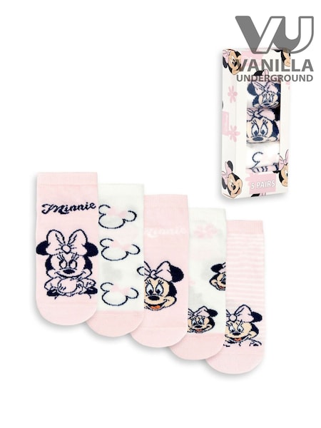 Vanilla Underground Pink Calf Socks Set of 5 (V01122) | €19