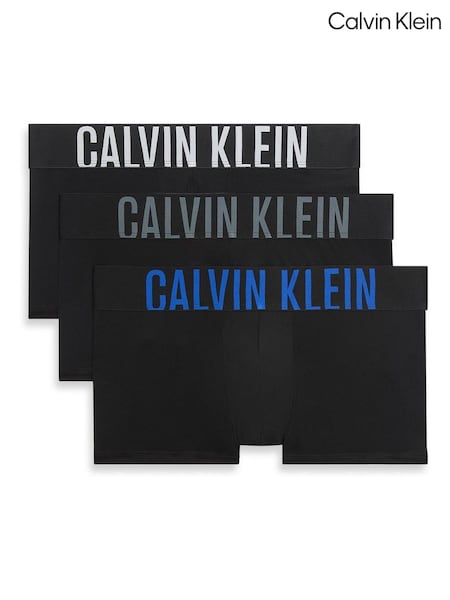 Calvin Klein Black 3 Pack Low Rise Trunks Intense Power Micro (V01413) | €58