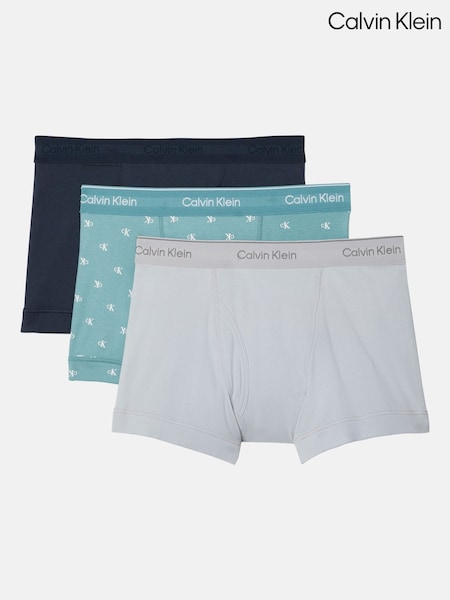 Calvin Klein Blue 3 Pack Trunks (V01440) | €54