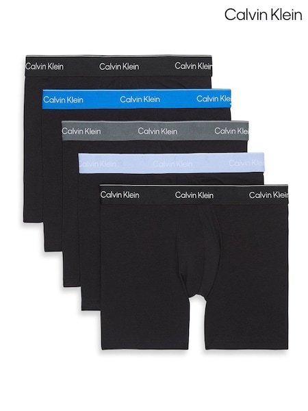Calvin Klein Black 5 Pack Boxer Briefs Icon Cotton Stretch (V01441) | €92